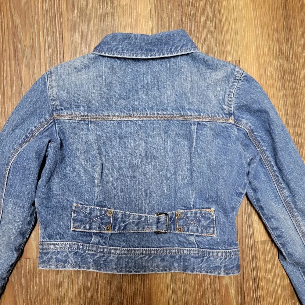 Ralph Lauren Girls Denim Jean Jacket Youth Medium 10-12 Button Front